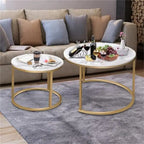 Set di 2 tavolini nidificanti