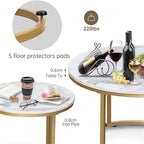 Set di 2 tavolini nidificanti