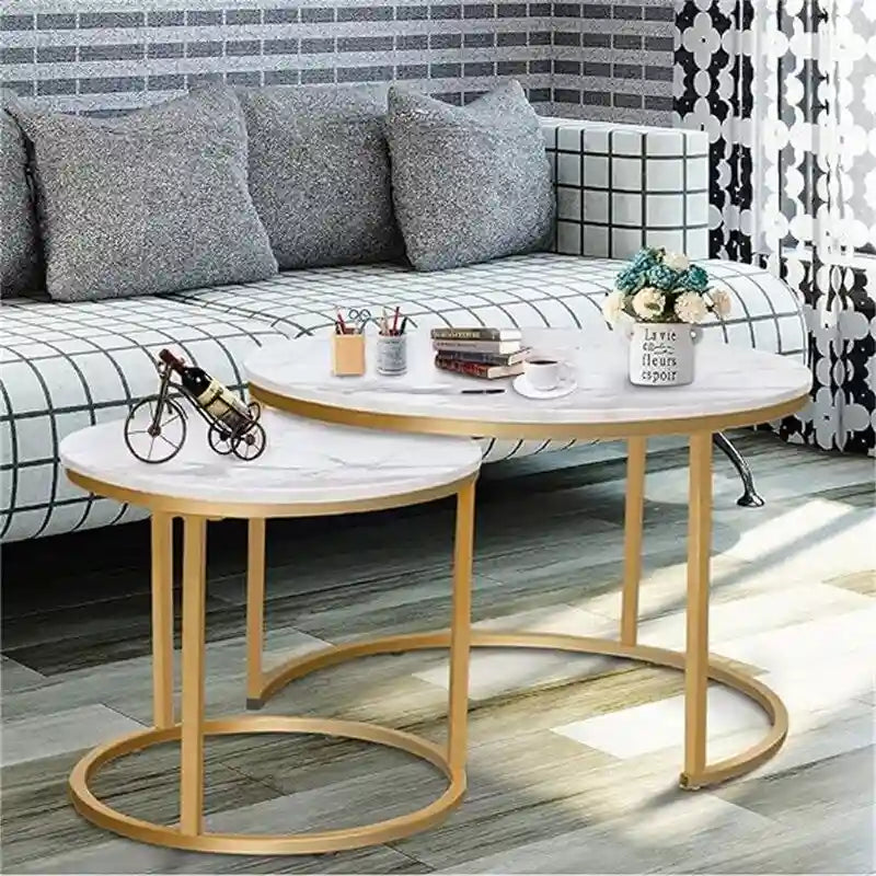 Set di 2 tavolini nidificanti