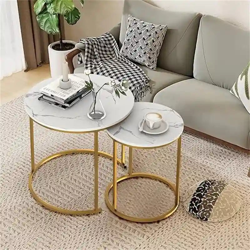 Set di 2 tavolini nidificanti