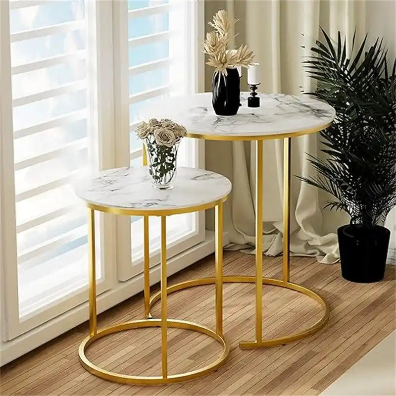 Set di 2 tavolini nidificanti
