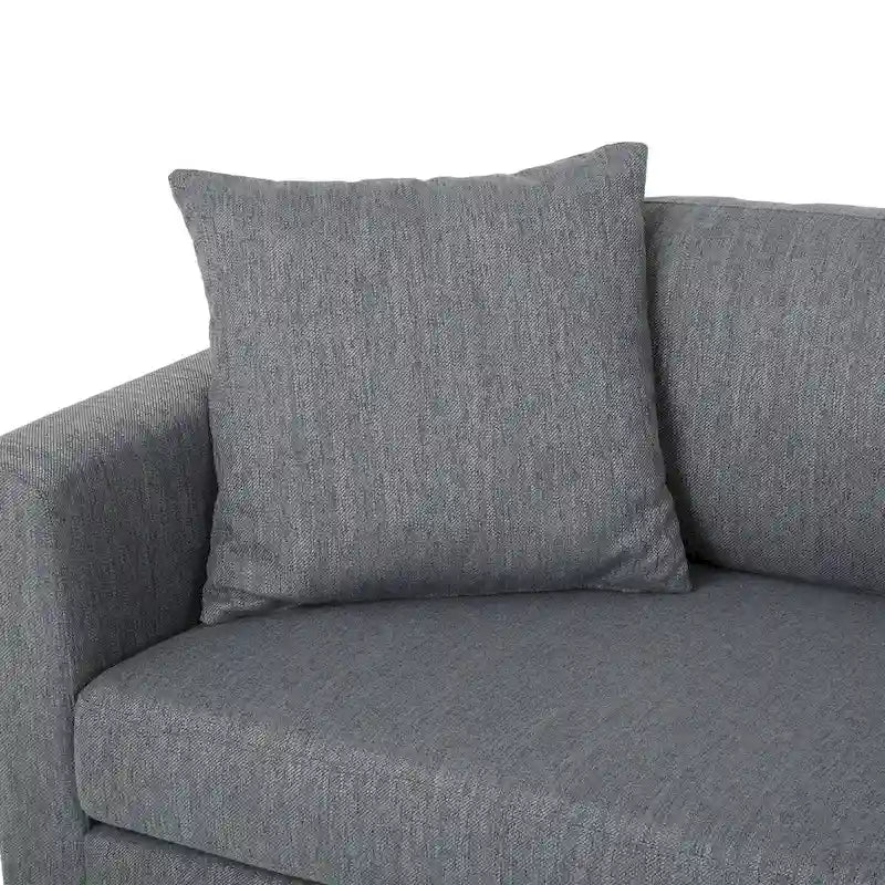 Divano 3 posti con gambe in legno